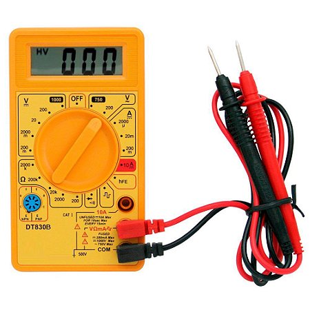 Multimetro Digital DT-830 Series c/Ponta de Prova