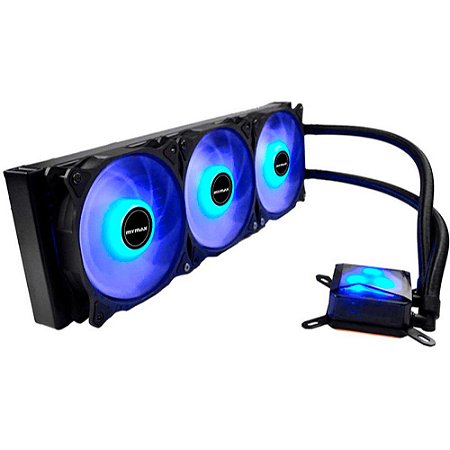 Water Cooler Algor Triple Fan 360MM Intel/AMD LED Azul MyMax