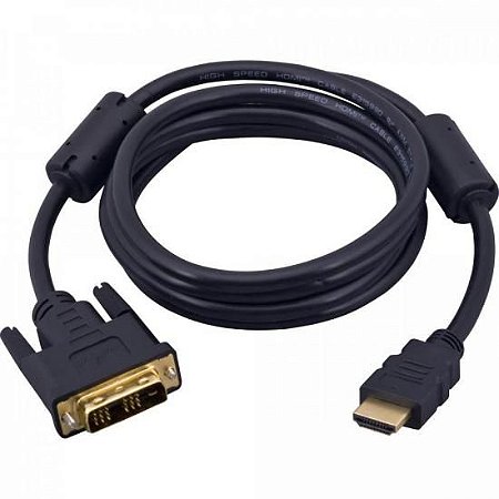 Cabo HDMI x DVI V1.3 Single Link Bidirecional 1.8 Metros HMD20 Fortrek