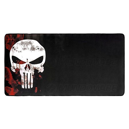 Mouse PAD Gamer Grande Justiceiro Blood 700x350mm Emborrachado MP-7035C21 Exbom