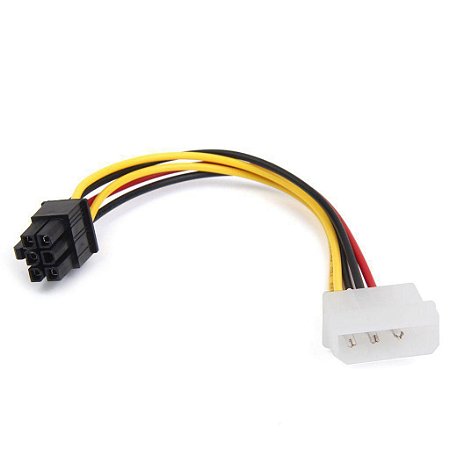 Cabo Conversor Molex 3P para PCI-E 6P