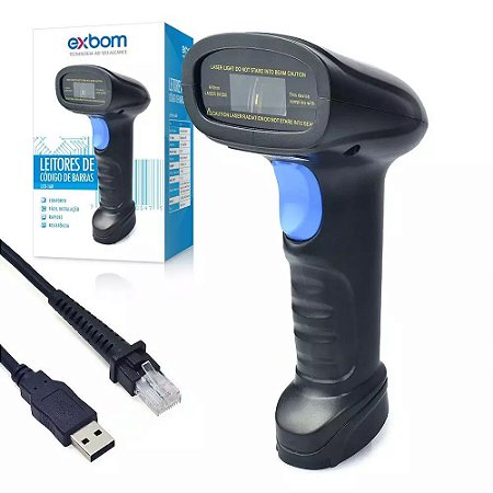 Leitor De Código De Barras USB Febrabam Boleto LCB-150 Exbom