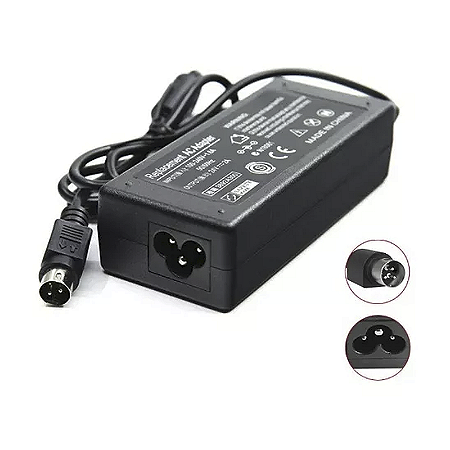 Fonte para Impressora Térmica 24V 3A 3 Pinos Bivolt com Cabo de Força Bematech Epson Daruma