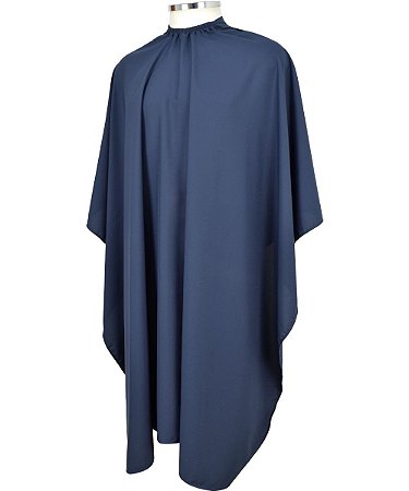 Capa de Corte Profissional para Cabeleireiro em Microfibra Azul Marinho
