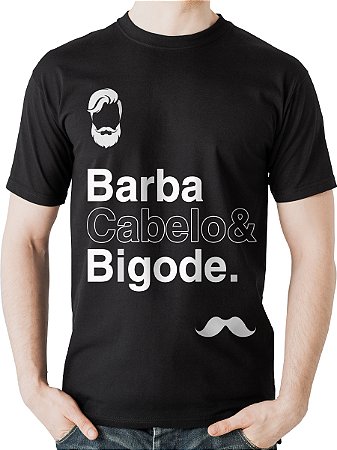 Camiseta Estampada Uniforme Barbeiro Cabeleireiro 100% Algodão