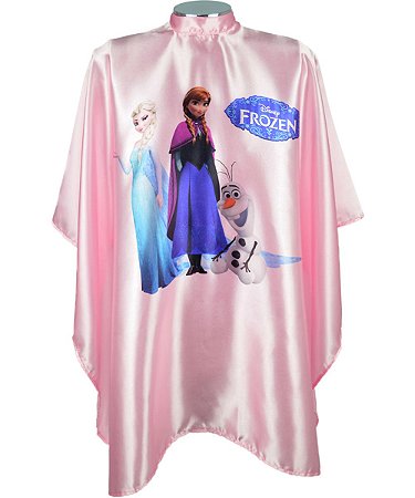 Capa de Corte de Cabelo Infantil Meninas - Frozen
