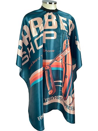 Capa de Corte de Cabelo p/ Barbeiro, Cabeleireiro Estampa Exclusiva