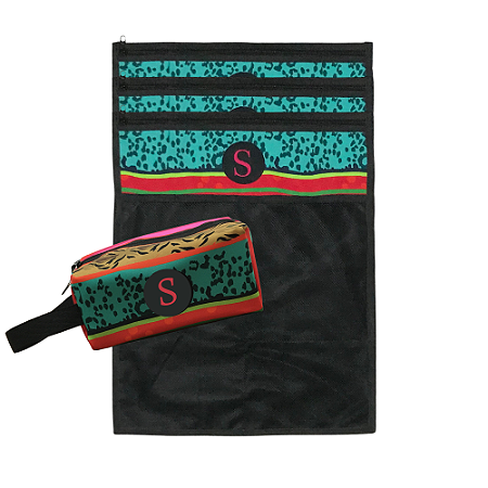 KIT VIAGEM "LOOK DO DIA + ESSENCIAIS": 3 ENVELOPES PERSONALIZADOS + 1 NECESSAIRE BOX