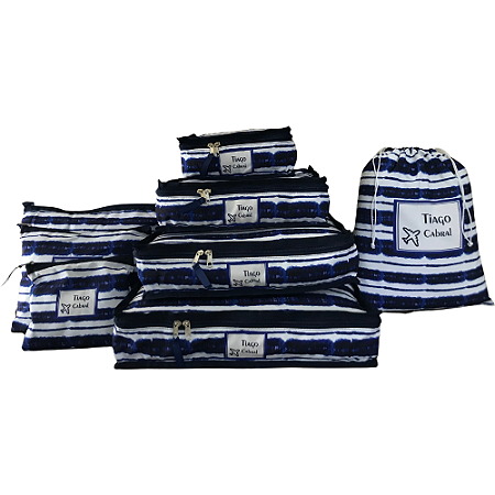 ORGANIZADOR DE MALA MASCULINO - KIT 8 PEÇAS