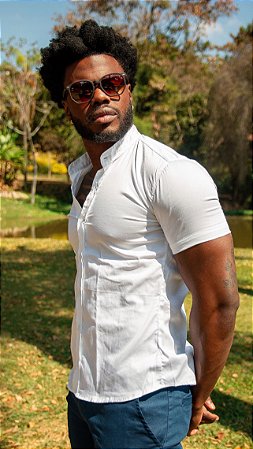 Camisa Gola Padre Branca