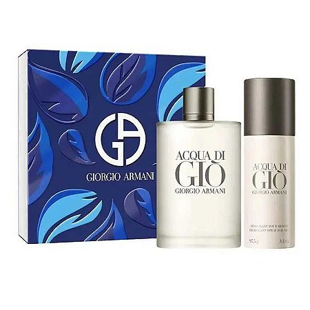 Kit Acqua Di Giò – Giorgio Armani (Eau de Toilette 200ml + Deo Spray 150ml)