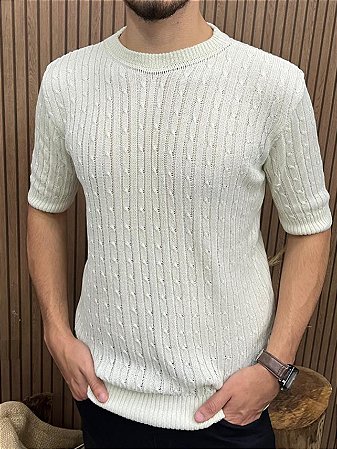 Camisa Tricot Manga curta
