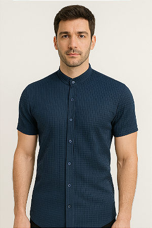 Camisa Gola Padre Texturizada