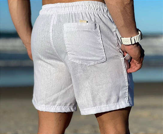 Short Masculino Linho com Viscose – Conforto e Estilo Casual