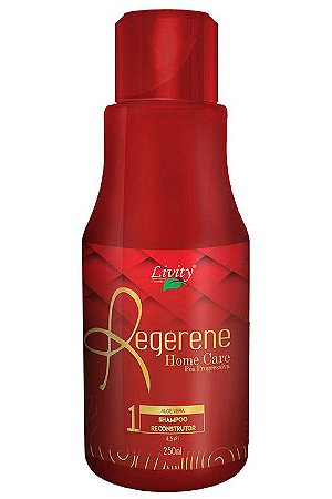 Shampoo Reconstrutor Regenere Home Care Livity 250ml