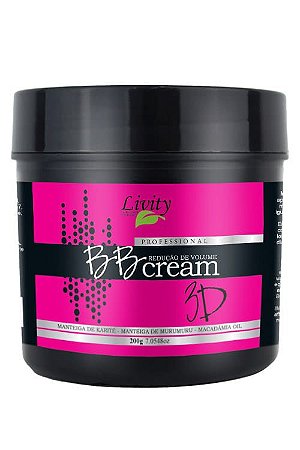 Escova Progressiva BB Cream 3D Capilar BTX  Livity 200g