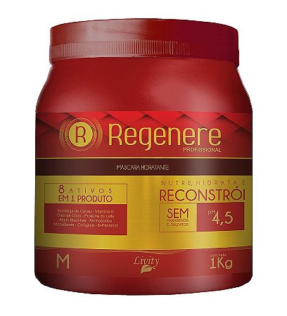 Máscara Hidratante Regenere Pro Livity 1Kg