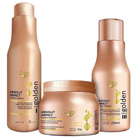Kit Reconstrução Total Absolut Impact Livity G 3 Produtos