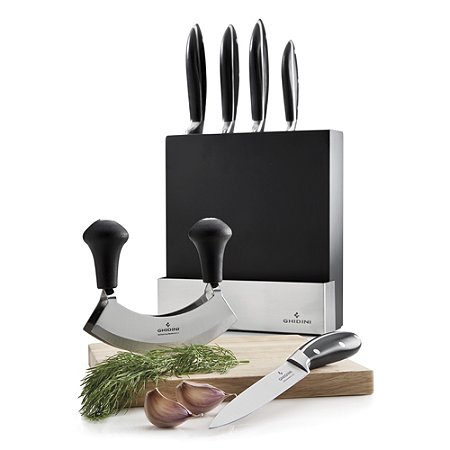 Cepo com 5 Facas e Picador de Temperos Daily Ghidini