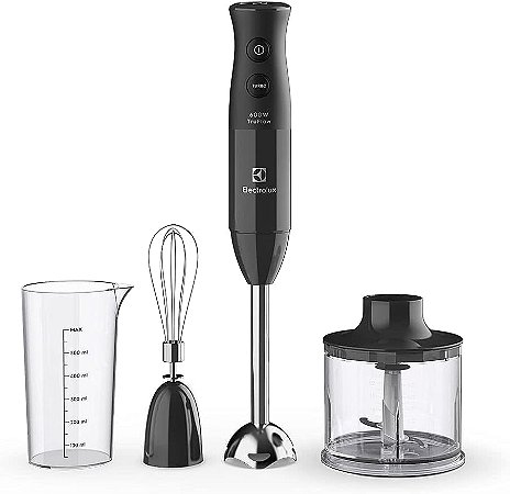 Mixer 3 em 1 Electrolux Cinza 600W com Haste em Inox e Tecnologia TruFlow (EIB20) 127V