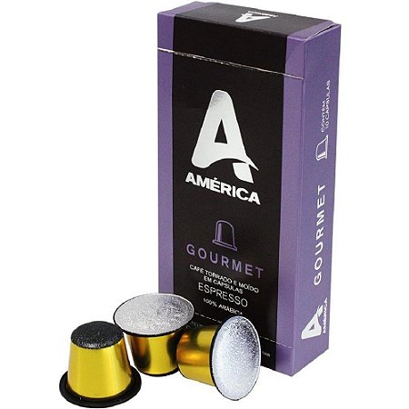 América Café Cápsulas GOURMET Pack Kit com 10 Caixas