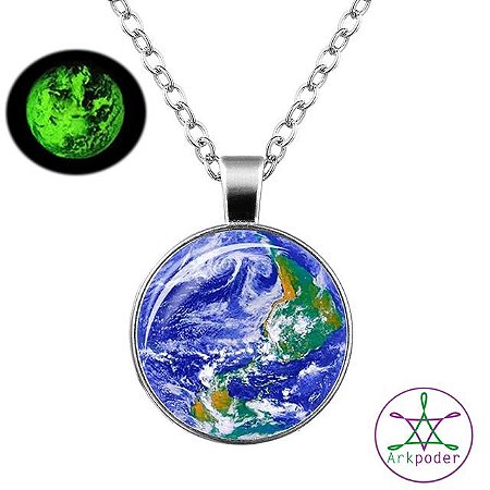 Colar terra brilha escuro