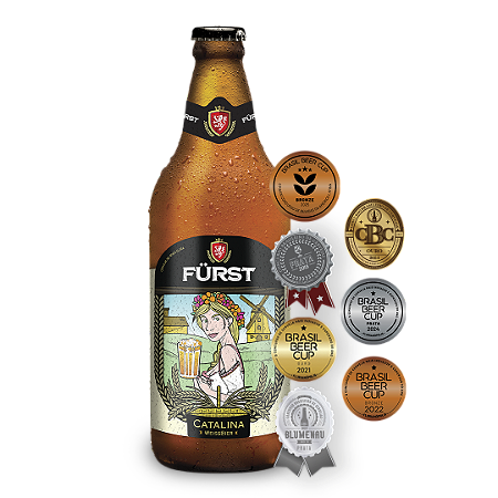 Cerveja Fürst Catalina "Weissbier" Trigo Premium | Garrafa 600ml | Múltiplas Medalhas
