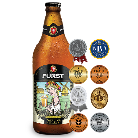 Cerveja Fürst Catalina "Weissbier" Trigo Premium | Garrafa 600ml | Múltiplas Medalhas