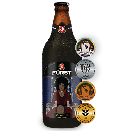 Cerveja SAZONAL Fürst Charlote Dark Lager | Garrafa 600ml | Schwarzbier Premiada