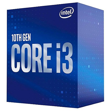 Processador Intel Core i3-10100F 10° Geração (LGA 1200 / 4 Cores / 8 Threads / 3.6GHz / 6MB Cache) *Sem Vídeo Integrado