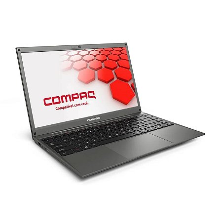 Notebook Compaq Intel Pentium N3700, 4GB, 1TB HD, Tela 14.1' HD, Linux, Cinza - Presario 424
