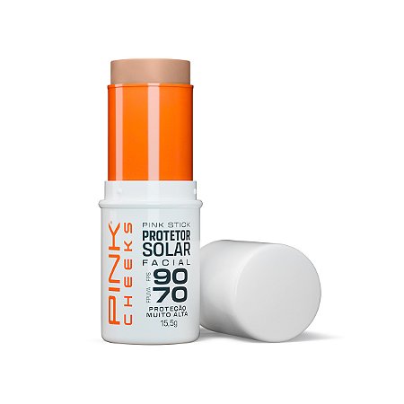 Pink Stick 21Km Protetor Solar Facial com cor FPS 90 FPUVA 70
