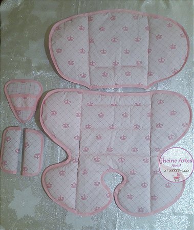 Kit de almofadas para cadeirinha automotiva