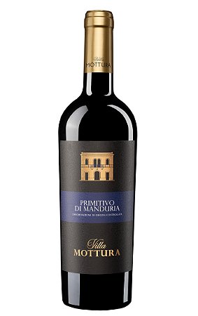 CAIXA COM 3 GARRAFAS VILLA MOTTURA PRIMITIVO DI MANDURIA DOC 2023