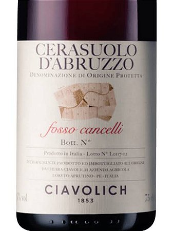 NOVO CONTÊINER -FOSSO CANCELLI CERASUOLO D’ABRUZZO DOP 2023