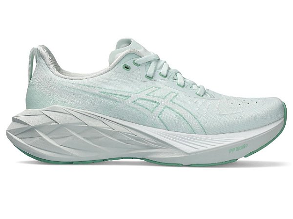 Tênis Asics Novablast 4 - Branco e Verde