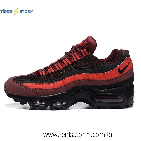 air max 95 vermelho e preto
