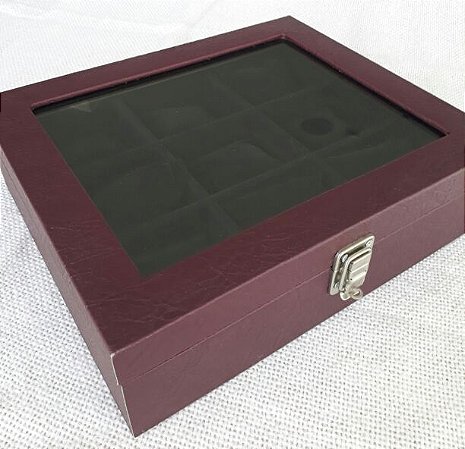 Porta Relógios Nove divisões com expositor