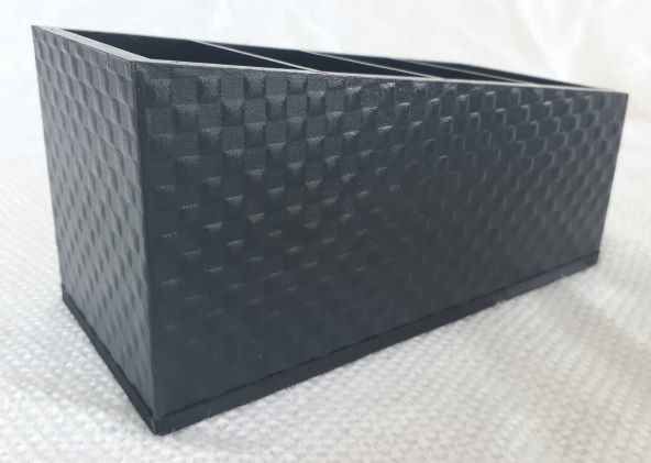 Porta Controles 4  divisões Preto