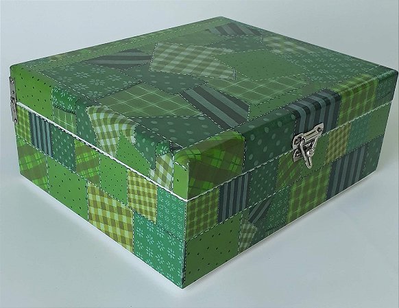 Caixa de Costura Média Verde escuro
