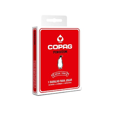 BARALHO COPAG PINGUIM VERMELHO