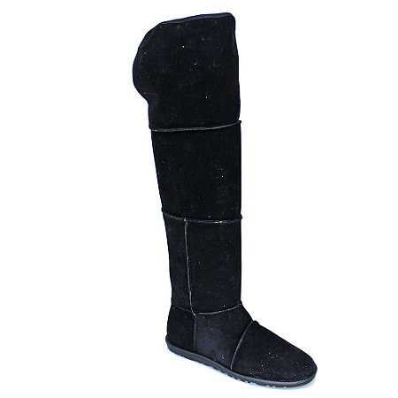 bota de camurça feminina cano alto