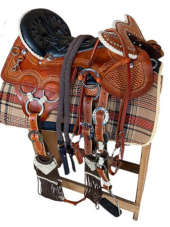 Arreio Três Argolas De Luxo - SE41