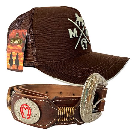 Boné Mangalarga + Cinto Com Fivela - SE127