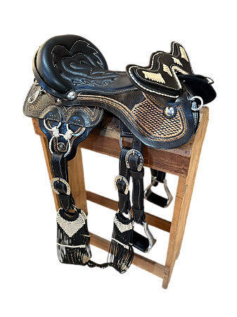 Arreio Três Argolas Preto - SE62