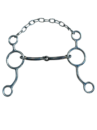 Bridão 3 Argolas Bocal de Ferro - SE444