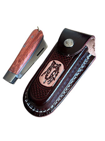 Canivete + Bainha De Couro - SE498