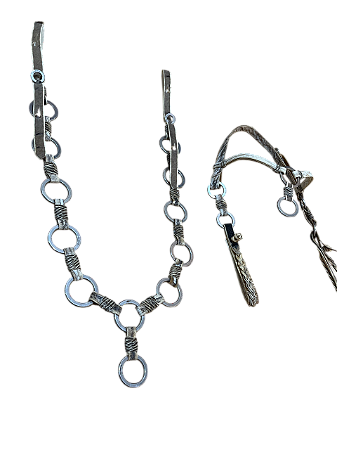 Cabeçada E Peitoral Couro Cru - SE425