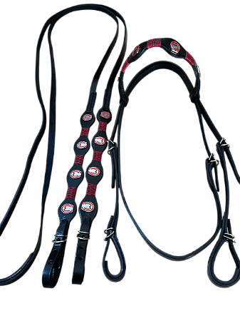 Cabeçada e Rédea De Couro Mangalarga - SE423