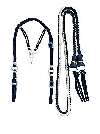 Cabeçada com Rédea Trançada - SE232